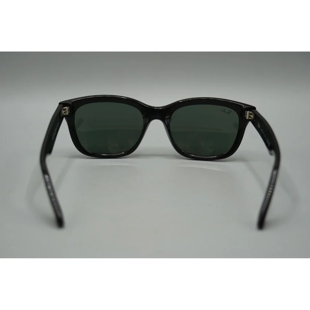 Ray Ban RB4159 Sunglasses Black Square Frame Green Lens Made in Italy